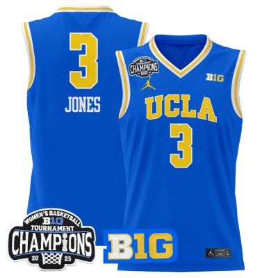 UCLA Bruins 2025 Big Ten Women's Conference Tournament Champions Lightweight Basketball Jersey - Royal Londynn Jones