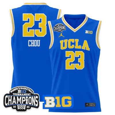 UCLA Bruins 2025 Big Ten Women's Conference Tournament Champions Lightweight Basketball Jersey - Royal Natalie Chou
