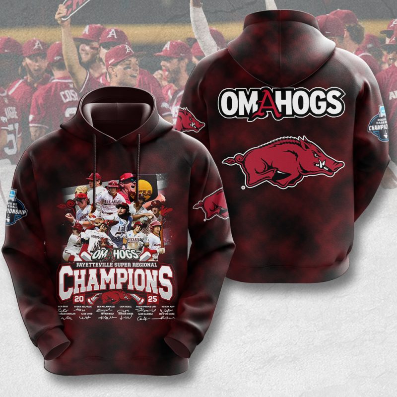 Arkansas Razorbacks Baseball Unisex Performance Hoodie GNT6081