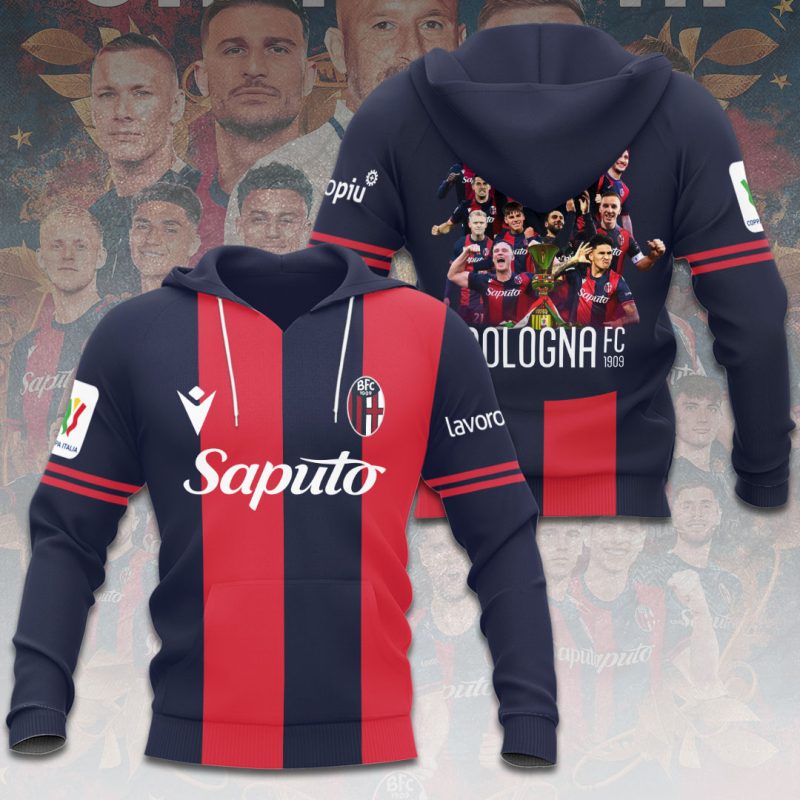 Bologna FC Champion 2025 Unisex Performance Hoodie GNS1761