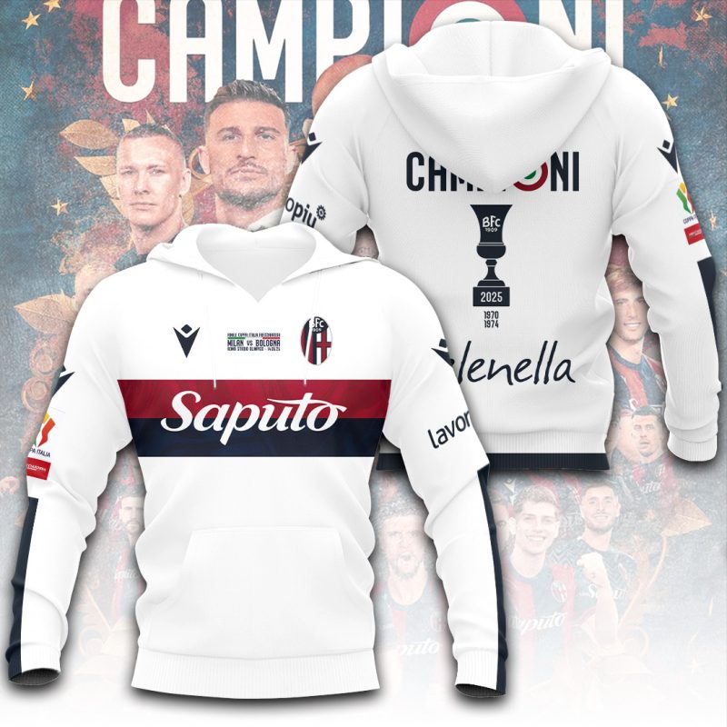 Bologna FC Champion 2025 Unisex Performance Hoodie GNS1767