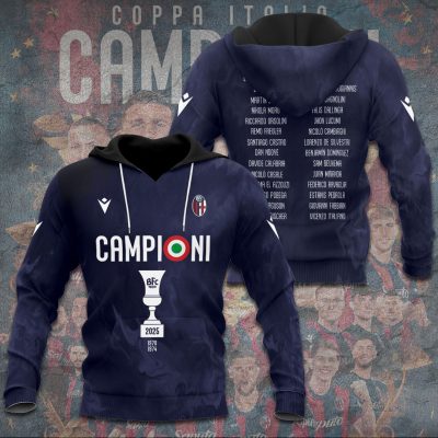 Bologna FC Champion 2025 Unisex Performance Hoodie GNS1778