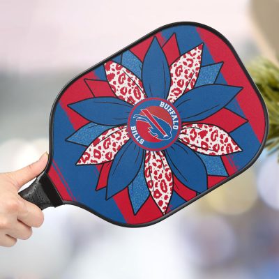 Buffalo Bills Flower Personalized Pickleball Paddle