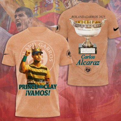 Carlos Alcaraz Champion Roland Garros 2025 Winner Unisex Performance T-Shirt GNT6053