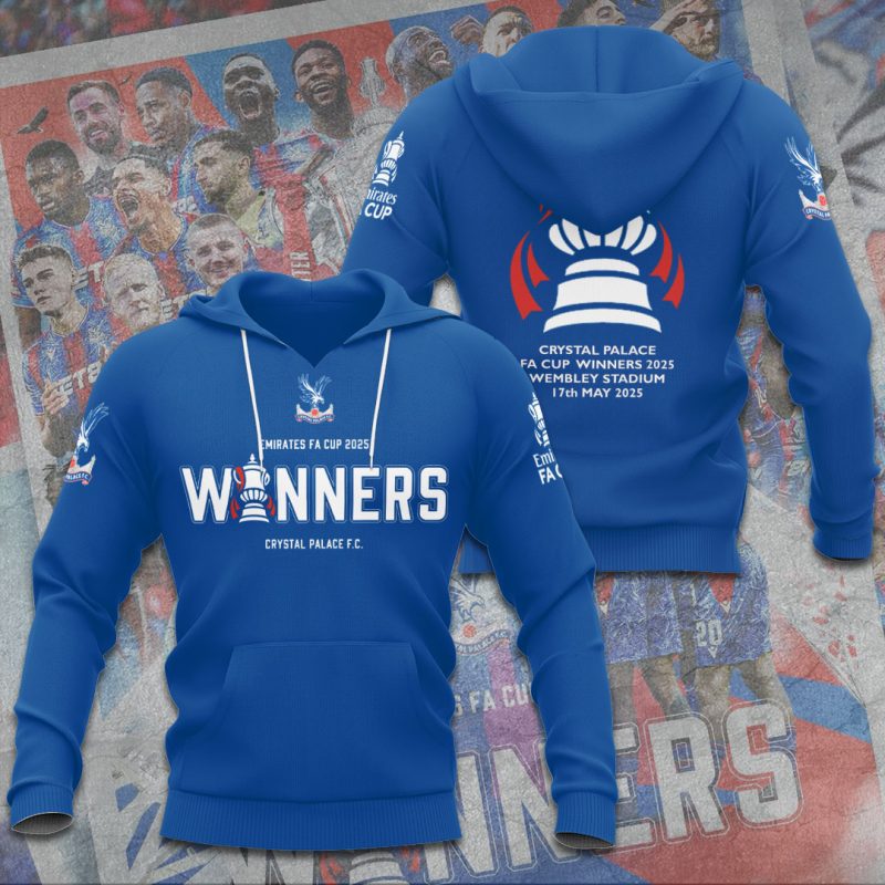 Crystal Palace Champion 2025 FC Unisex Performance Hoodie GNT6072