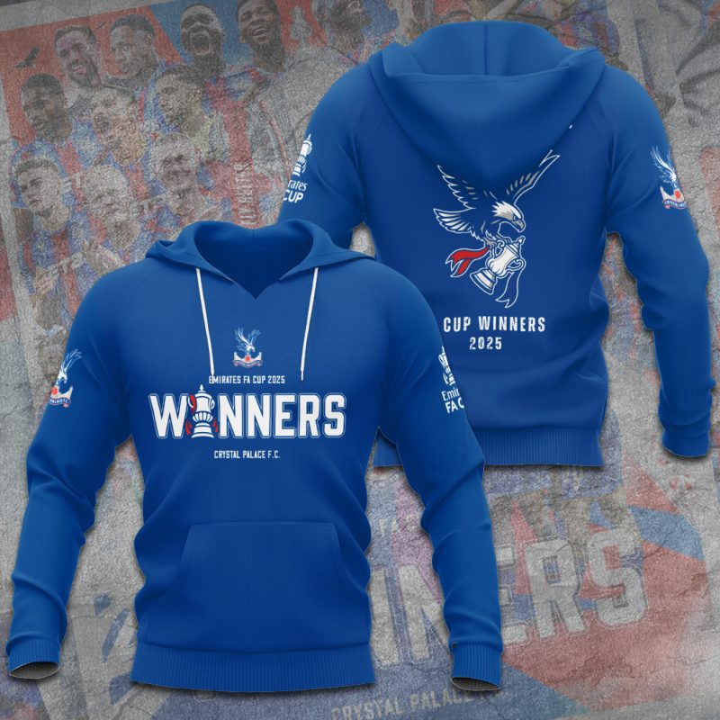 Crystal Palace Champion 2025 FC Unisex Performance Hoodie GNT6073