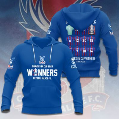 Crystal Palace Champion 2025 FC Unisex Performance Hoodie GNT6074