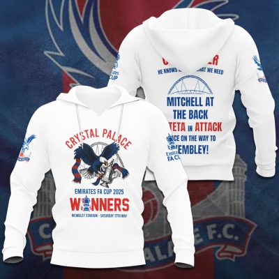 Crystal Palace Champion 2025 FC Unisex Performance Hoodie GNT6075