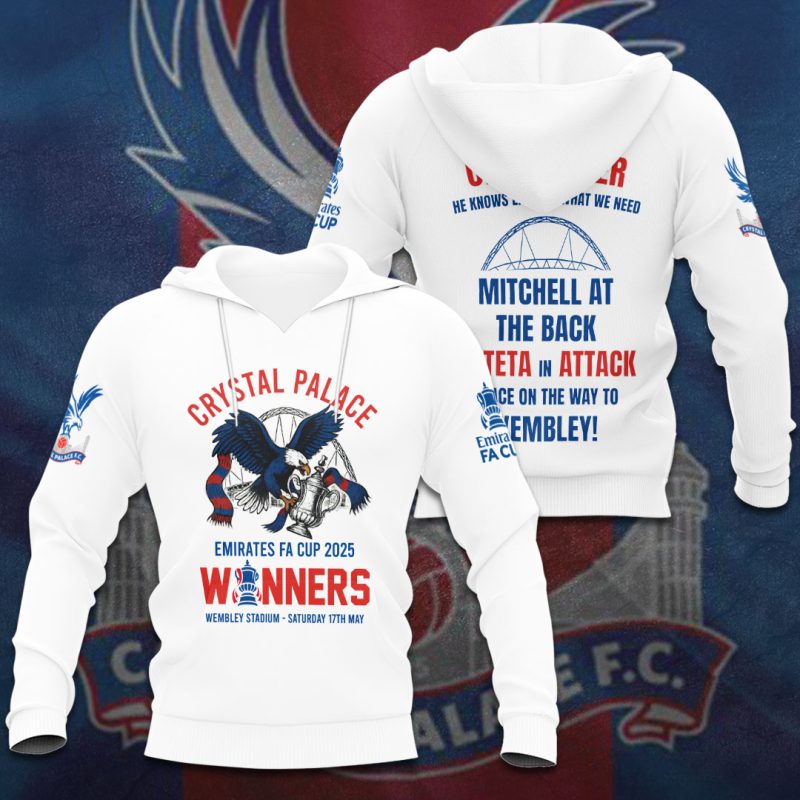 Crystal Palace Champion 2025 FC Unisex Performance Hoodie GNT6075