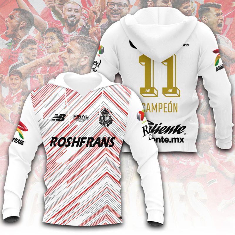 Deportivo Toluca FC Champion 2025 Unisex Performance Hoodie GNS1538