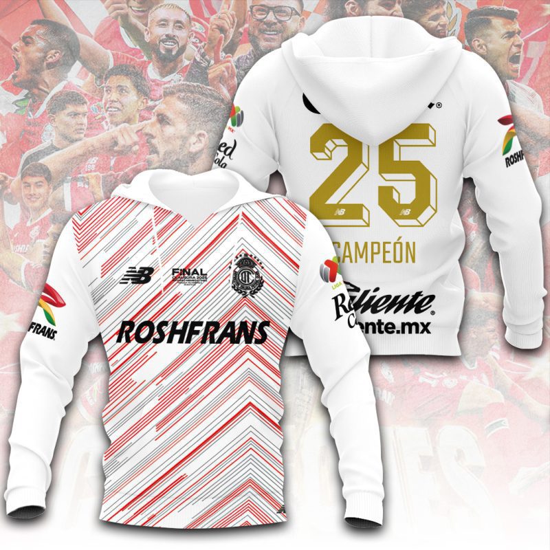 Deportivo Toluca FC Champion 2025 Unisex Performance Hoodie GNS1541