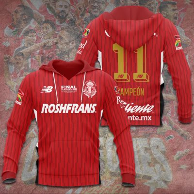 Deportivo Toluca FC Champion 2025 Unisex Performance Hoodie GNS1550