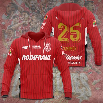 Deportivo Toluca FC Champion 2025 Unisex Performance Hoodie GNS1551