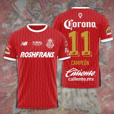 Deportivo Toluca FC Performance Champion 2025 Unisex Performance T-Shirt GNS1033