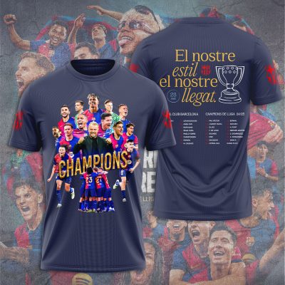 FC Barcelona Performance Champion 2025 Unisex Performance T-Shirt GNS1458