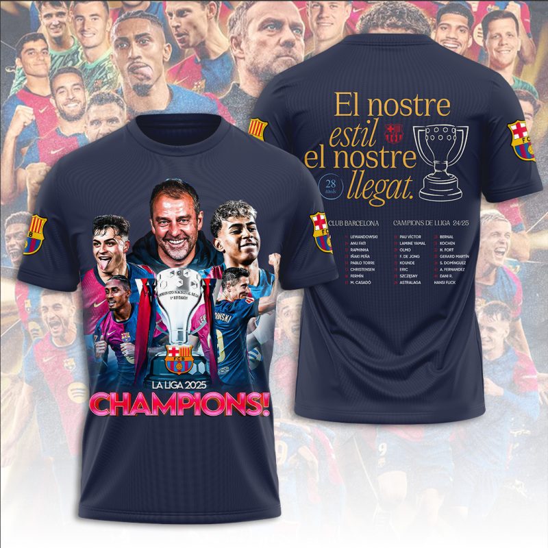 FC Barcelona Performance Champion 2025 Unisex Performance T-Shirt GNS1459