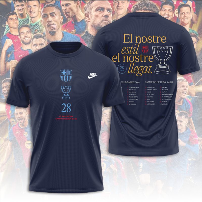FC Barcelona Performance Champion 2025 Unisex Performance T-Shirt GNS1475