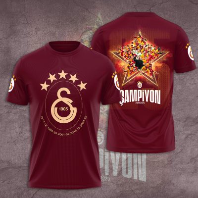 Galatasaray S.K. Performance Champion 2025 Unisex Performance T-Shirt GNS1128