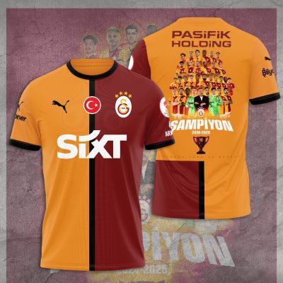 Galatasaray S.K. Performance Champion 2025 Unisex Performance T-Shirt GNS1492