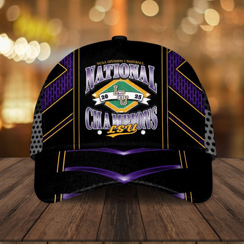 LSU Tigers Baseball NCAA National Champion 2025 College World Series Winner Classic Cap GNC6036