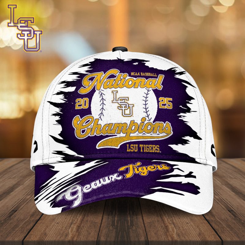 LSU Tigers Baseball NCAA National Champion 2025 College World Series Winner Classic Cap GNC6041