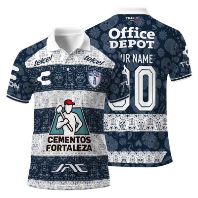 Liga MX C.F. Pachuca Special 2024 Home Dia De Muertos Design Polo Shirt