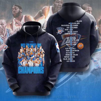Oklahoma City Thunder NBA Final Champion 2025 Unisex Performance Hoodie BGN1047