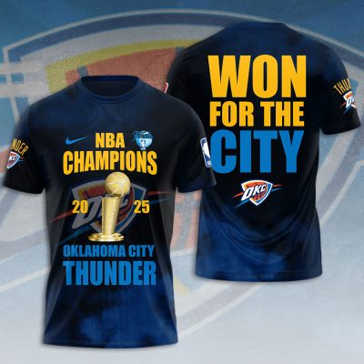 Oklahoma City Thunder NBA Final Champion 2025 Unisex Performance T-Shirt BGN1010