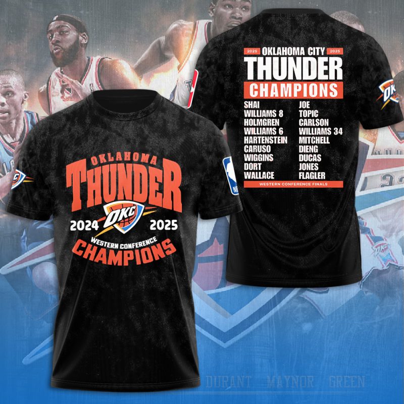 Oklahoma City Thunder NBA Final Champion 2025 Unisex Performance T-Shirt BGN1031