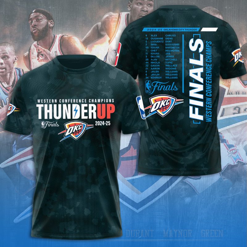Oklahoma City Thunder NBA Final Champion 2025 Unisex Performance T-Shirt BGN1032