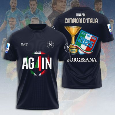 S.S.C. Napoli Performance Champion 2025 Unisex Performance T-Shirt GNS1025