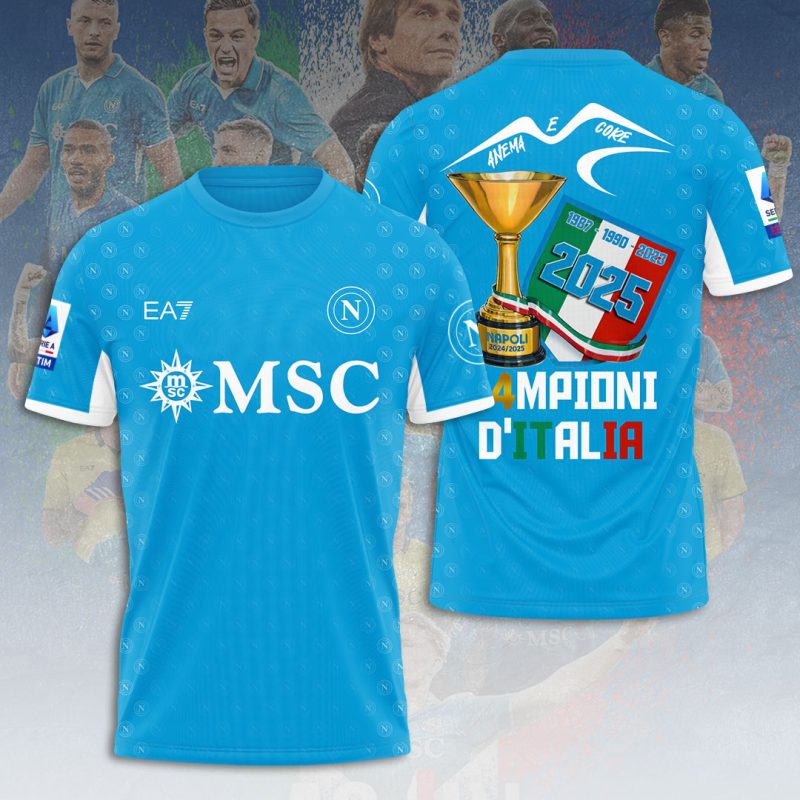 S.S.C. Napoli Performance Champion 2025 Unisex Performance T-Shirt GNS1032