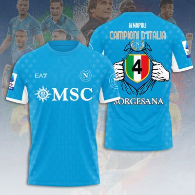 S.S.C. Napoli Performance Champion 2025 Unisex Performance T-Shirt GNS1058