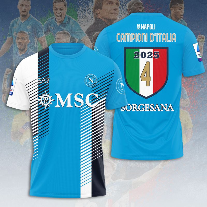 S.S.C. Napoli Performance Champion 2025 Unisex Performance T-Shirt GNS1059