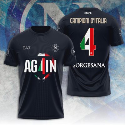 S.S.C. Napoli Performance Champion 2025 Unisex Performance T-Shirt GNS1073