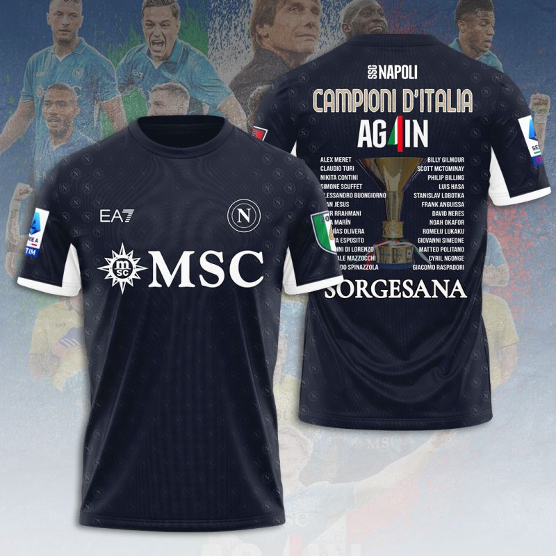 S.S.C. Napoli Performance Champion 2025 Unisex Performance T-Shirt GNS1105