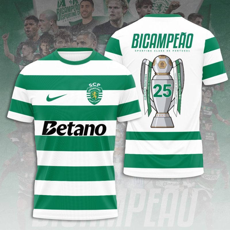 Sporting CP Performance Champion 2025 Unisex Performance T-Shirt GNS1195