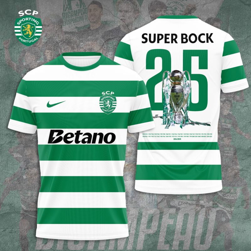 Sporting CP Performance Champion 2025 Unisex Performance T-Shirt GNS1248