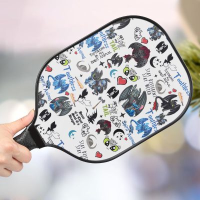 Stitch And Toothless Personalized Pickleball Paddle