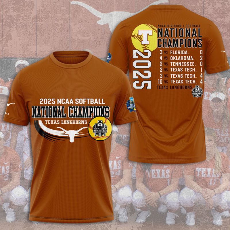 Texas Longhorns Women's Softball Unisex Performance T-Shirt GNT6031
