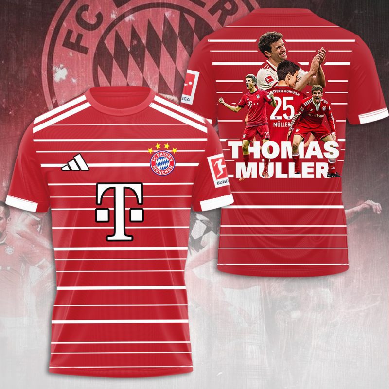 Thomas Muller x FC Bayern Munchen Performance Champion 2025 Unisex Performance T-Shirt GNS1510