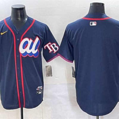 American League Tampa Bay Rays Blank Navy 2025 All-Star Edition Limited Stitched Baseball Jersey