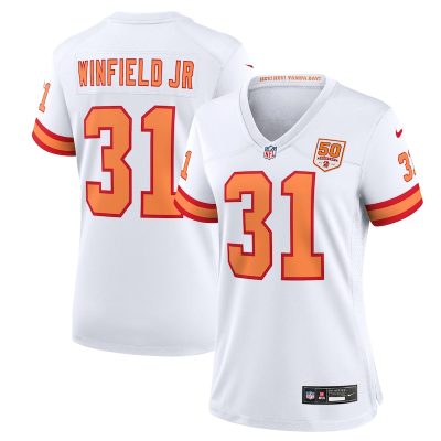 Antoine Winfield Jr. '76 Tampa Bay Buccaneers Women's 50th Season Game Jersey - White