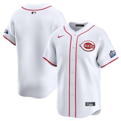 Cincinnati Reds Blank White 2025 Speedway Classic Home Limited Stitched Baseball Jersey