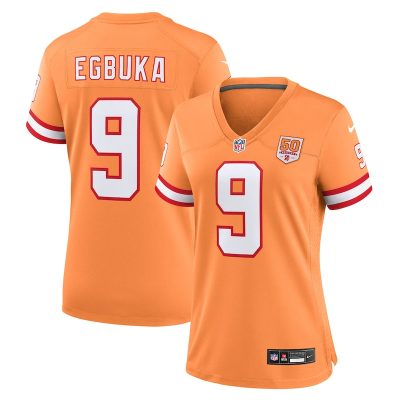 Emeka Egbuka  Tampa Bay Buccaneers Women's 50th Season Game Jersey - Creamsicle