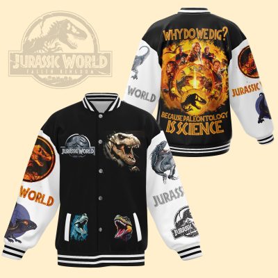 Jurassic World Fallen Kingdom Baseball Jacket For Fan JWB1088