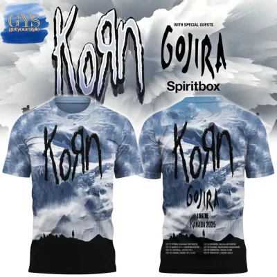 Korn x Gojira Kanada Tour 2025 Limited Edition Unisex Performance T-Shirt