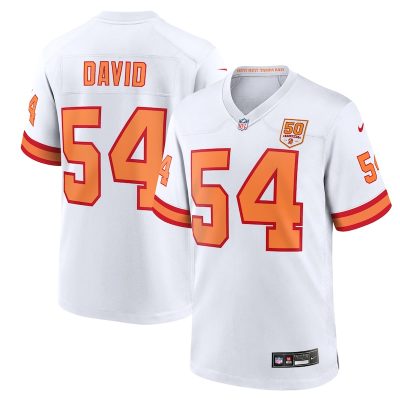 Lavonte David '76 Tampa Bay Buccaneers 50th Season Game Jersey - White