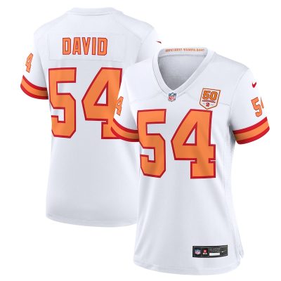 Lavonte David '76 Tampa Bay Buccaneers Women's 50th Season Game Jersey - White