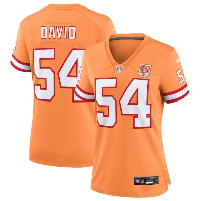 Lavonte David  Tampa Bay Buccaneers Women's 50th Season Game Jersey - Creamsicle